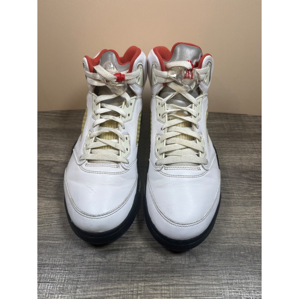 Nike Air Jordan 5 Retro Fire Red White Silver Black DA1911-102 Mens 10